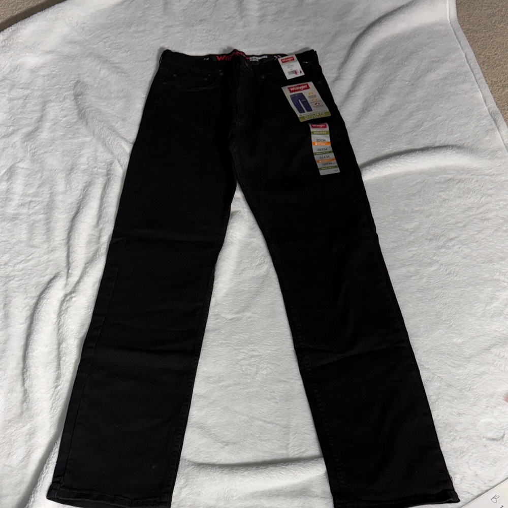 Wrangler Men's Regular Fir Black Jeans